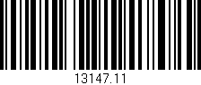 Código de barras (EAN, GTIN, SKU, ISBN): '13147.11'