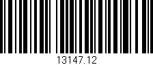 Código de barras (EAN, GTIN, SKU, ISBN): '13147.12'