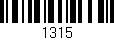Código de barras (EAN, GTIN, SKU, ISBN): '1315'