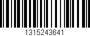 Código de barras (EAN, GTIN, SKU, ISBN): '1315243641'