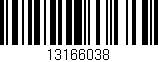 Código de barras (EAN, GTIN, SKU, ISBN): '13166038'