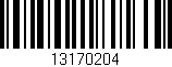 Código de barras (EAN, GTIN, SKU, ISBN): '13170204'