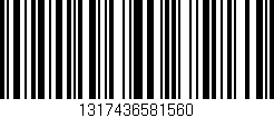 Código de barras (EAN, GTIN, SKU, ISBN): '1317436581560'