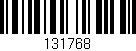 Código de barras (EAN, GTIN, SKU, ISBN): '131768'