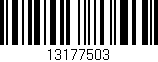 Código de barras (EAN, GTIN, SKU, ISBN): '13177503'
