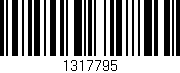 Código de barras (EAN, GTIN, SKU, ISBN): '1317795'
