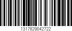 Código de barras (EAN, GTIN, SKU, ISBN): '1317829042722'