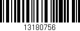 Código de barras (EAN, GTIN, SKU, ISBN): '13180756'