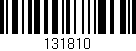 Código de barras (EAN, GTIN, SKU, ISBN): '131810'