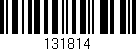 Código de barras (EAN, GTIN, SKU, ISBN): '131814'