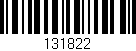 Código de barras (EAN, GTIN, SKU, ISBN): '131822'