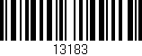 Código de barras (EAN, GTIN, SKU, ISBN): '13183'