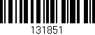 Código de barras (EAN, GTIN, SKU, ISBN): '131851'