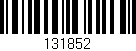Código de barras (EAN, GTIN, SKU, ISBN): '131852'