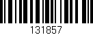 Código de barras (EAN, GTIN, SKU, ISBN): '131857'