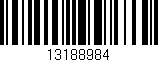 Código de barras (EAN, GTIN, SKU, ISBN): '13188984'