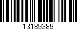 Código de barras (EAN, GTIN, SKU, ISBN): '13189389'