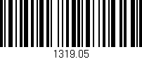 Código de barras (EAN, GTIN, SKU, ISBN): '1319.05'