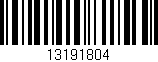 Código de barras (EAN, GTIN, SKU, ISBN): '13191804'