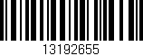 Código de barras (EAN, GTIN, SKU, ISBN): '13192655'