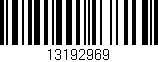Código de barras (EAN, GTIN, SKU, ISBN): '13192969'