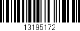 Código de barras (EAN, GTIN, SKU, ISBN): '13195172'
