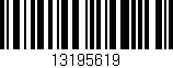 Código de barras (EAN, GTIN, SKU, ISBN): '13195619'