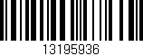 Código de barras (EAN, GTIN, SKU, ISBN): '13195936'