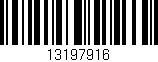 Código de barras (EAN, GTIN, SKU, ISBN): '13197916'