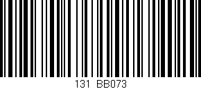 Código de barras (EAN, GTIN, SKU, ISBN): '131/BB073'