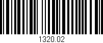 Código de barras (EAN, GTIN, SKU, ISBN): '1320.02'