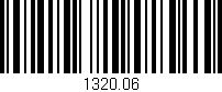 Código de barras (EAN, GTIN, SKU, ISBN): '1320.06'