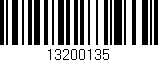 Código de barras (EAN, GTIN, SKU, ISBN): '13200135'