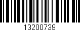 Código de barras (EAN, GTIN, SKU, ISBN): '13200739'