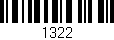 Código de barras (EAN, GTIN, SKU, ISBN): '1322'