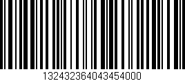 Código de barras (EAN, GTIN, SKU, ISBN): '132432364043454000'