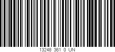 Código de barras (EAN, GTIN, SKU, ISBN): '13248_361_0_UN'