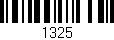 Código de barras (EAN, GTIN, SKU, ISBN): '1325'