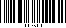 Código de barras (EAN, GTIN, SKU, ISBN): '13265.00'