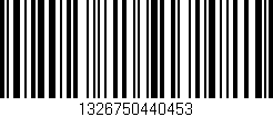 Código de barras (EAN, GTIN, SKU, ISBN): '1326750440453'