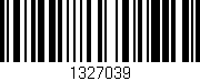 Código de barras (EAN, GTIN, SKU, ISBN): '1327039'