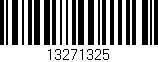 Código de barras (EAN, GTIN, SKU, ISBN): '13271325'