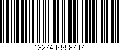 Código de barras (EAN, GTIN, SKU, ISBN): '1327406958797'