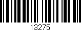 Código de barras (EAN, GTIN, SKU, ISBN): '13275'