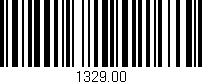 Código de barras (EAN, GTIN, SKU, ISBN): '1329.00'
