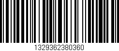 Código de barras (EAN, GTIN, SKU, ISBN): '1329362380360'