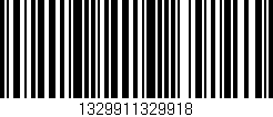 Código de barras (EAN, GTIN, SKU, ISBN): '1329911329918'