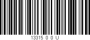 Código de barras (EAN, GTIN, SKU, ISBN): '13315_0_0_U'