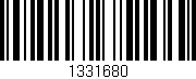 Código de barras (EAN, GTIN, SKU, ISBN): '1331680'