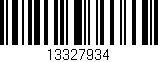 Código de barras (EAN, GTIN, SKU, ISBN): '13327934'